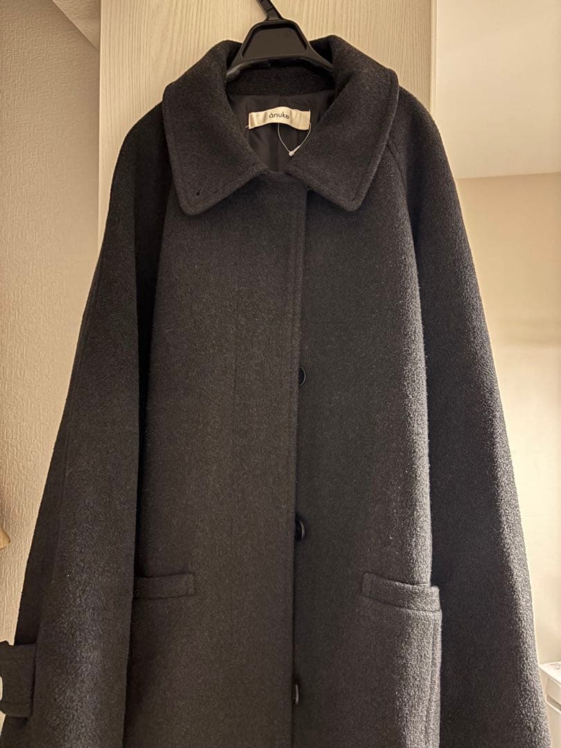 ジャケット・アウター Wool Soutiencollar Coat anuke