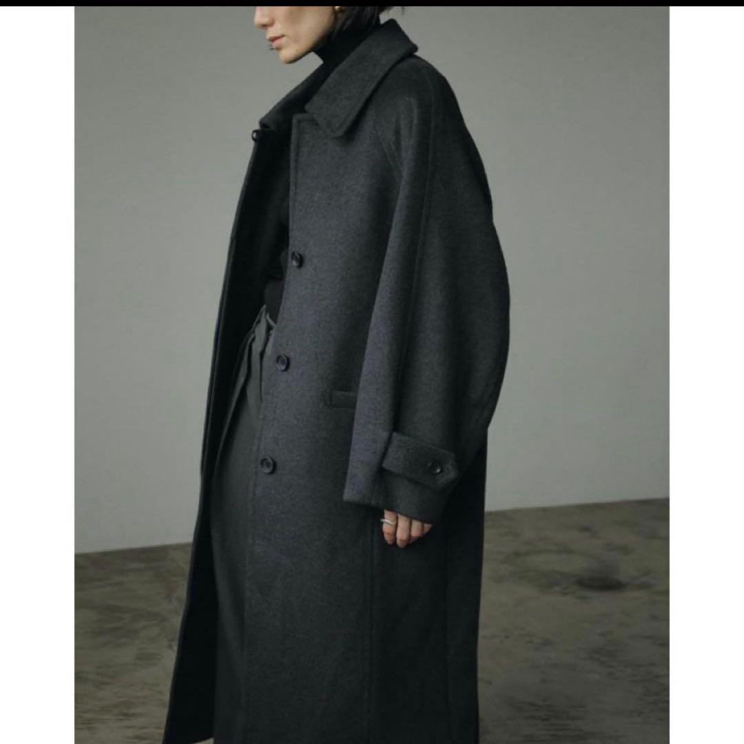 ジャケット・アウター Wool Soutiencollar Coat anuke
