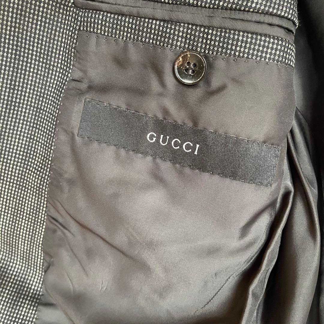 GUCCI ストライプ グレー スーツ　44