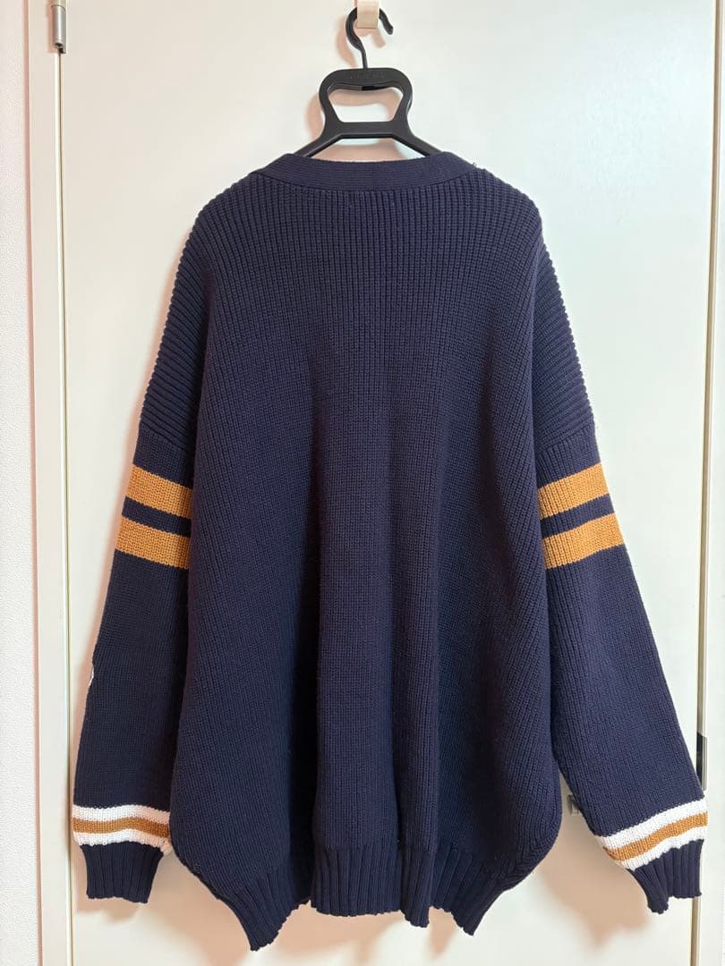 【Darich】カレッジワッペンVネックニットカーディガン