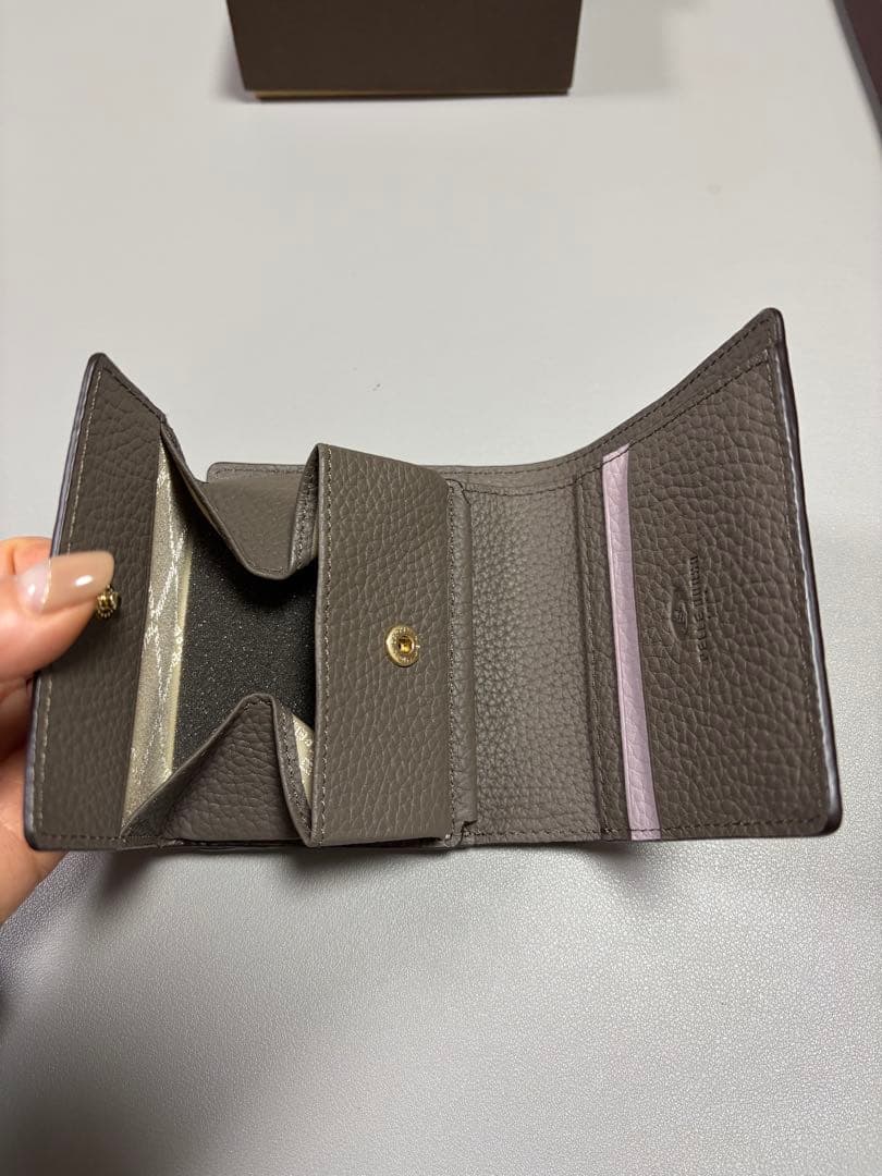 PELLE BORSA 二つ折り財布 Reinette ライラック