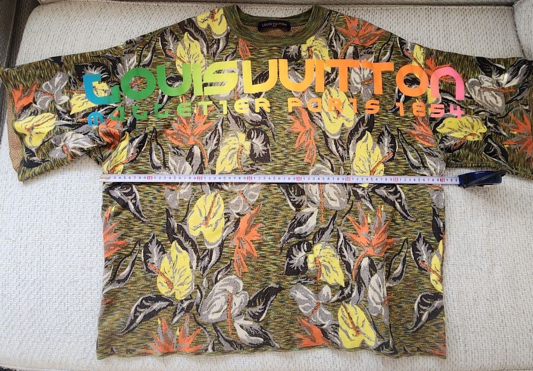 LOUIS VUITTON 花柄 Tシャツ オーバーサイズ