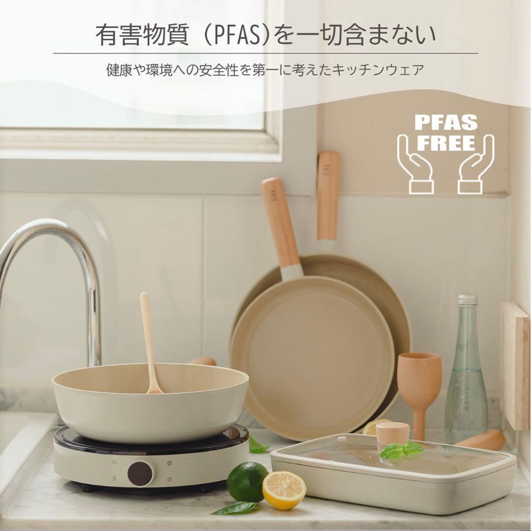 【新品・未使用‼️】FIKAキャセロール22cm 蓋付き IH/ガス対応