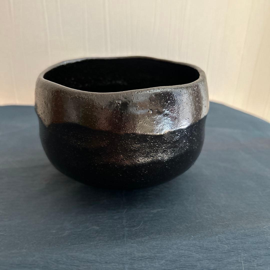 松月　黒茶椀