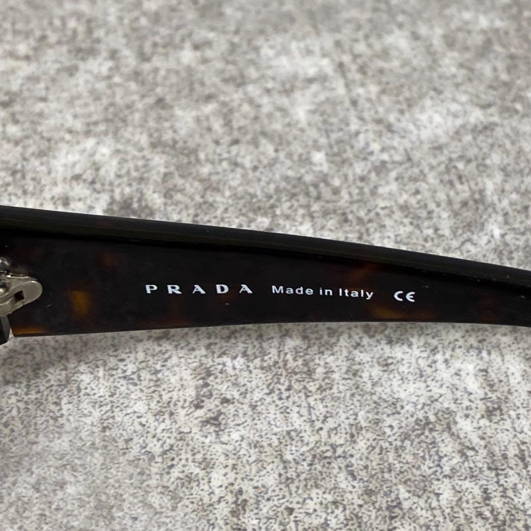 PRADA プラダ　サングラス　べっ甲　スクエア　ブラック　y2k アーカイブ