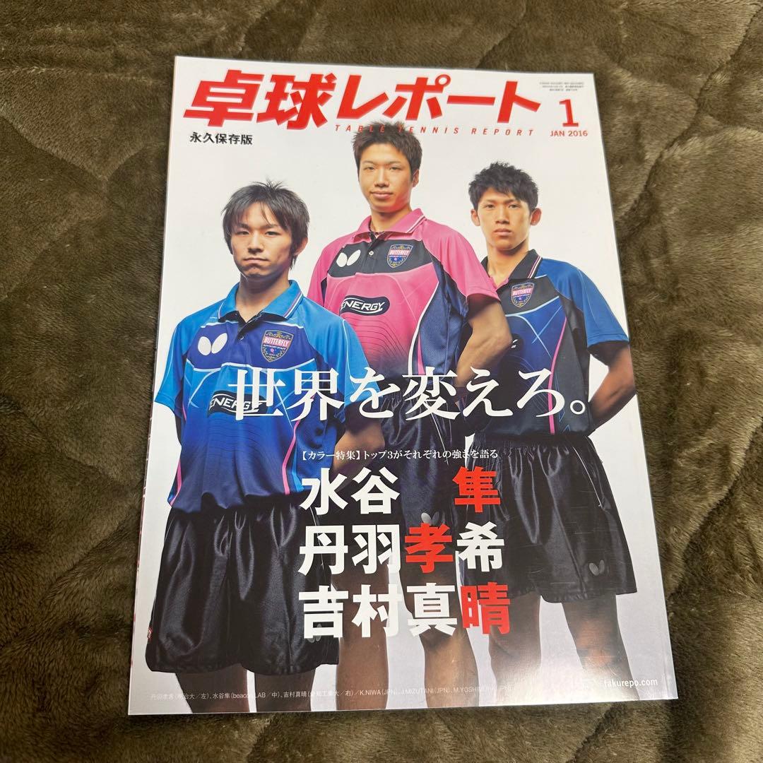 卓球レポート2016年1月、2月、4月、5月、6月、9月、10月、11月、12月