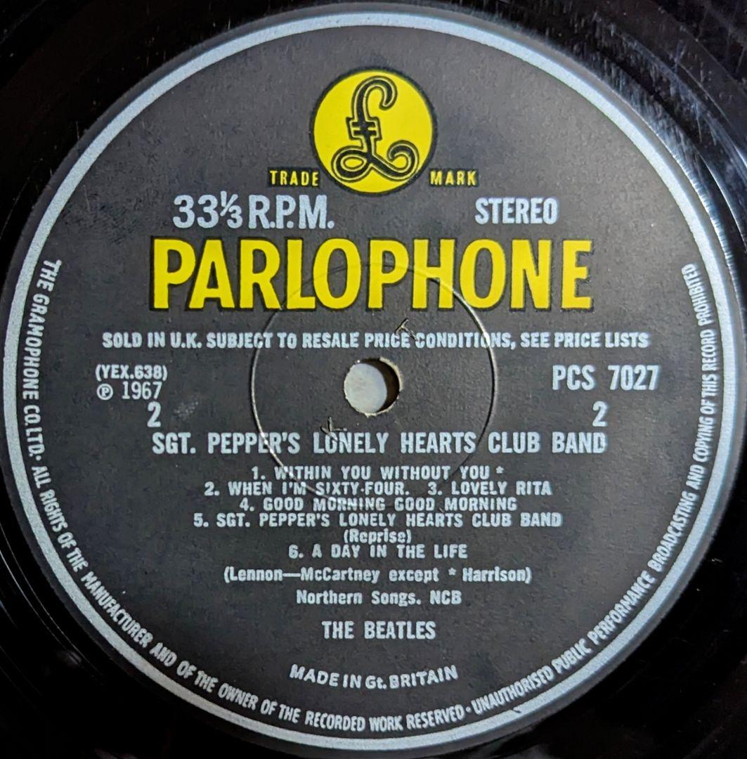 ザ・ビートルズ:Sgt.Peppers...英オリジナル・ステレオ盤