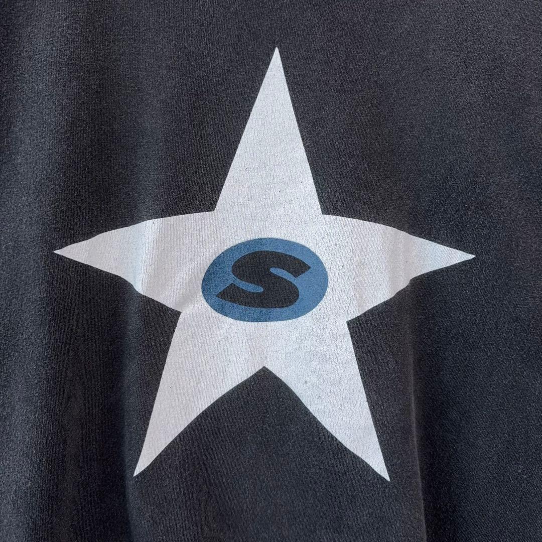 SESSIONS USA製 シングルステッチ Tシャツ 星柄 黒 フェード