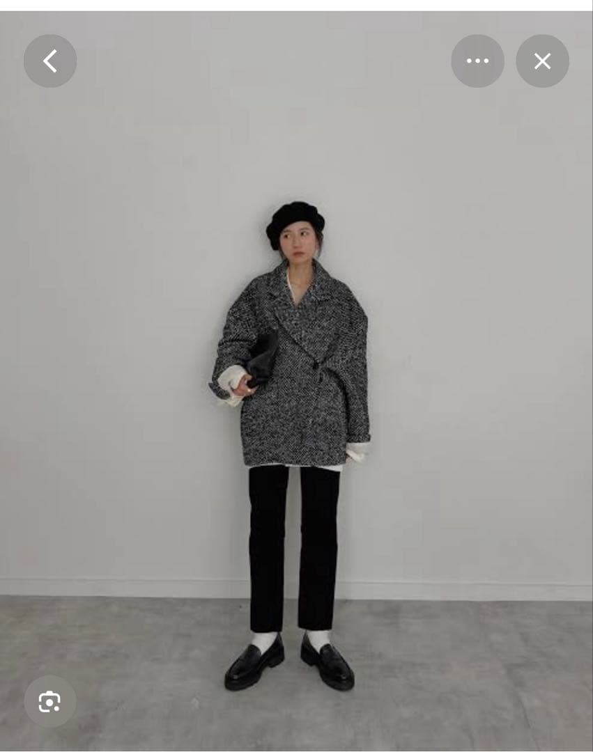 SuzuHirose×CLANE MIX COLOR OVER COAT クラネ