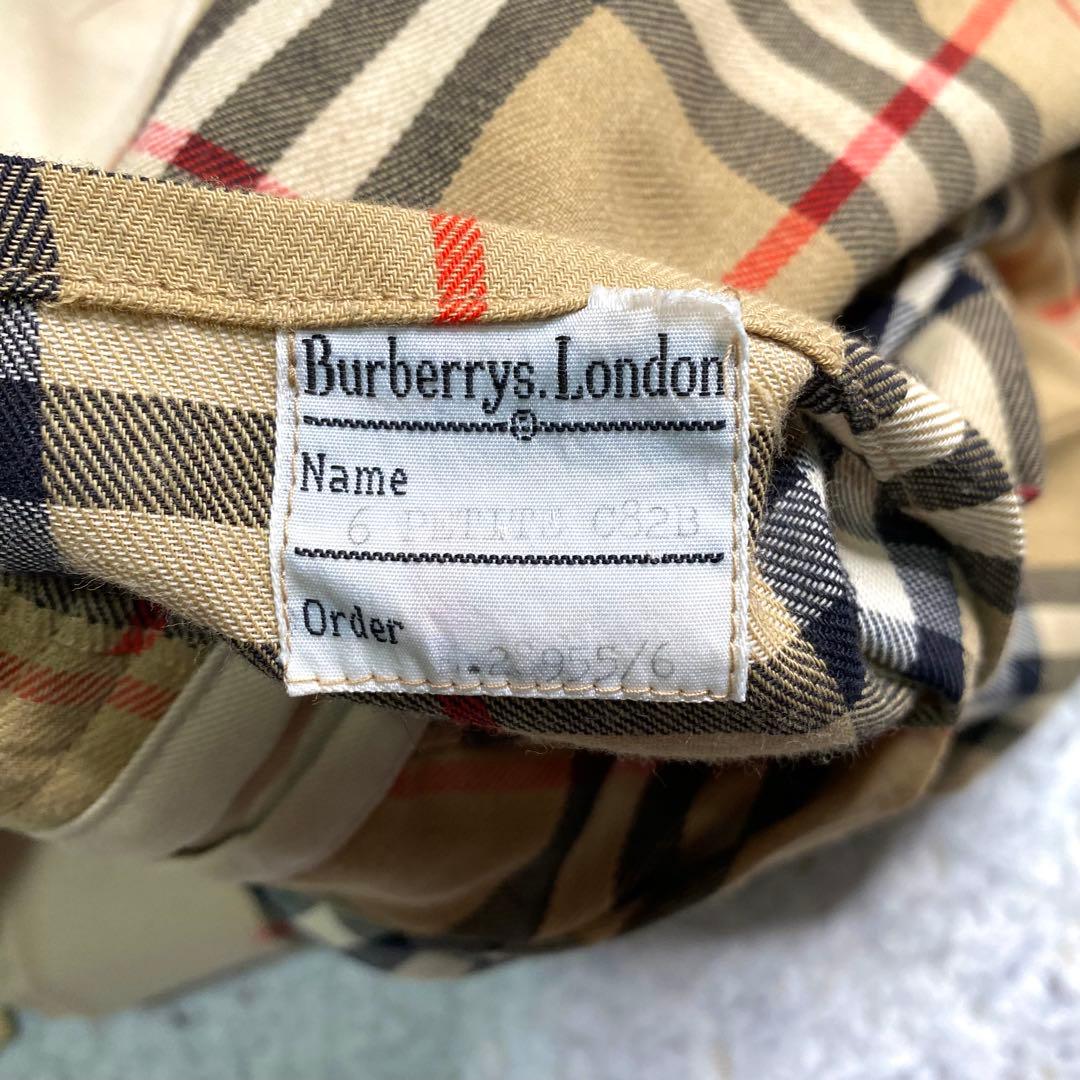 Burberry ステンカラーコート ノバチェック 英国製 レディース M