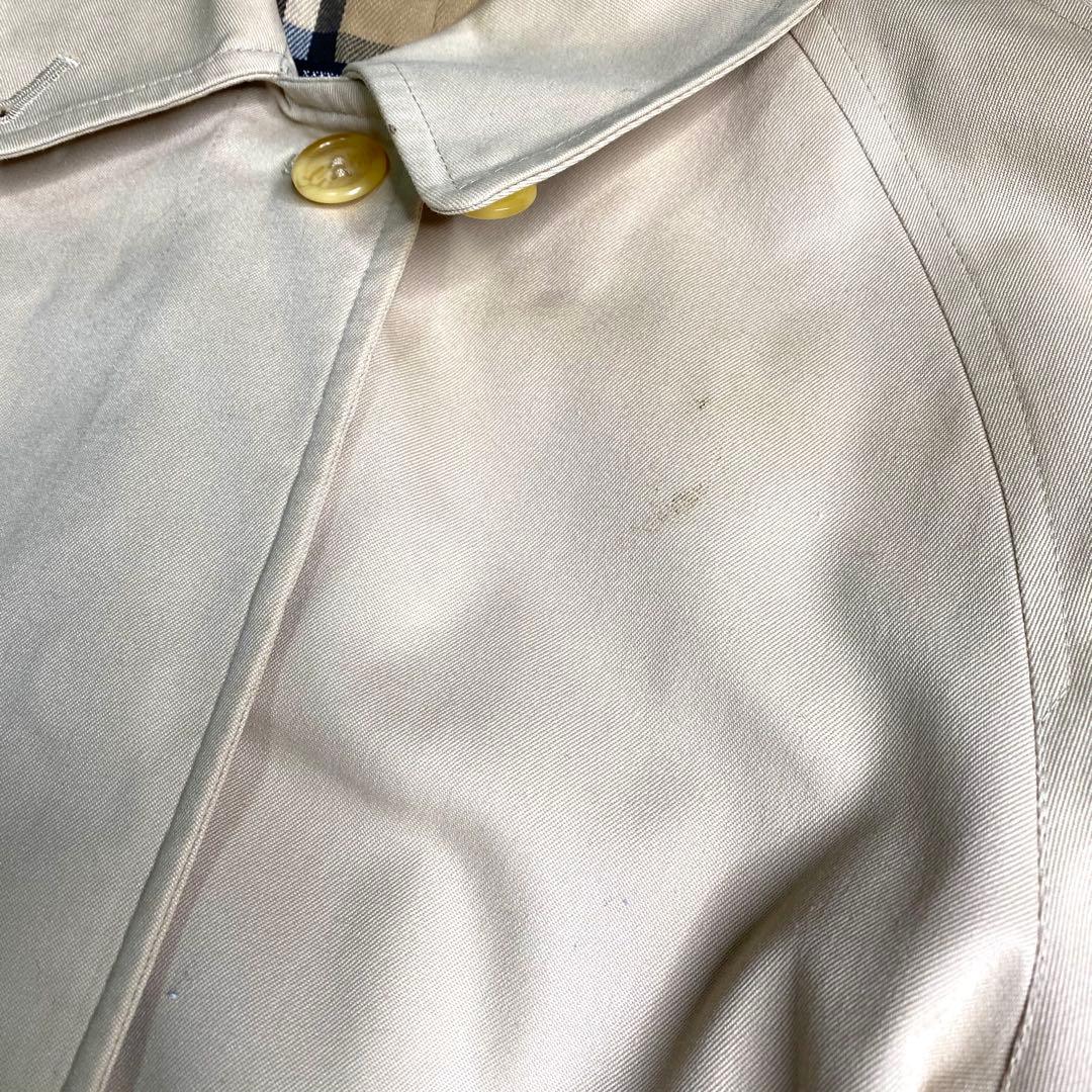 Burberry ステンカラーコート ノバチェック 英国製 レディース M