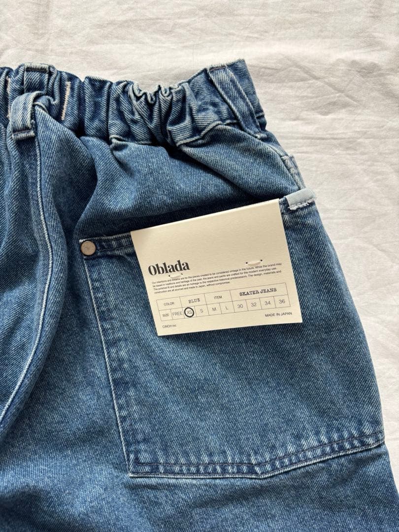 【新品・タグ付き】Oblada オブラダ/スケータージーンズ