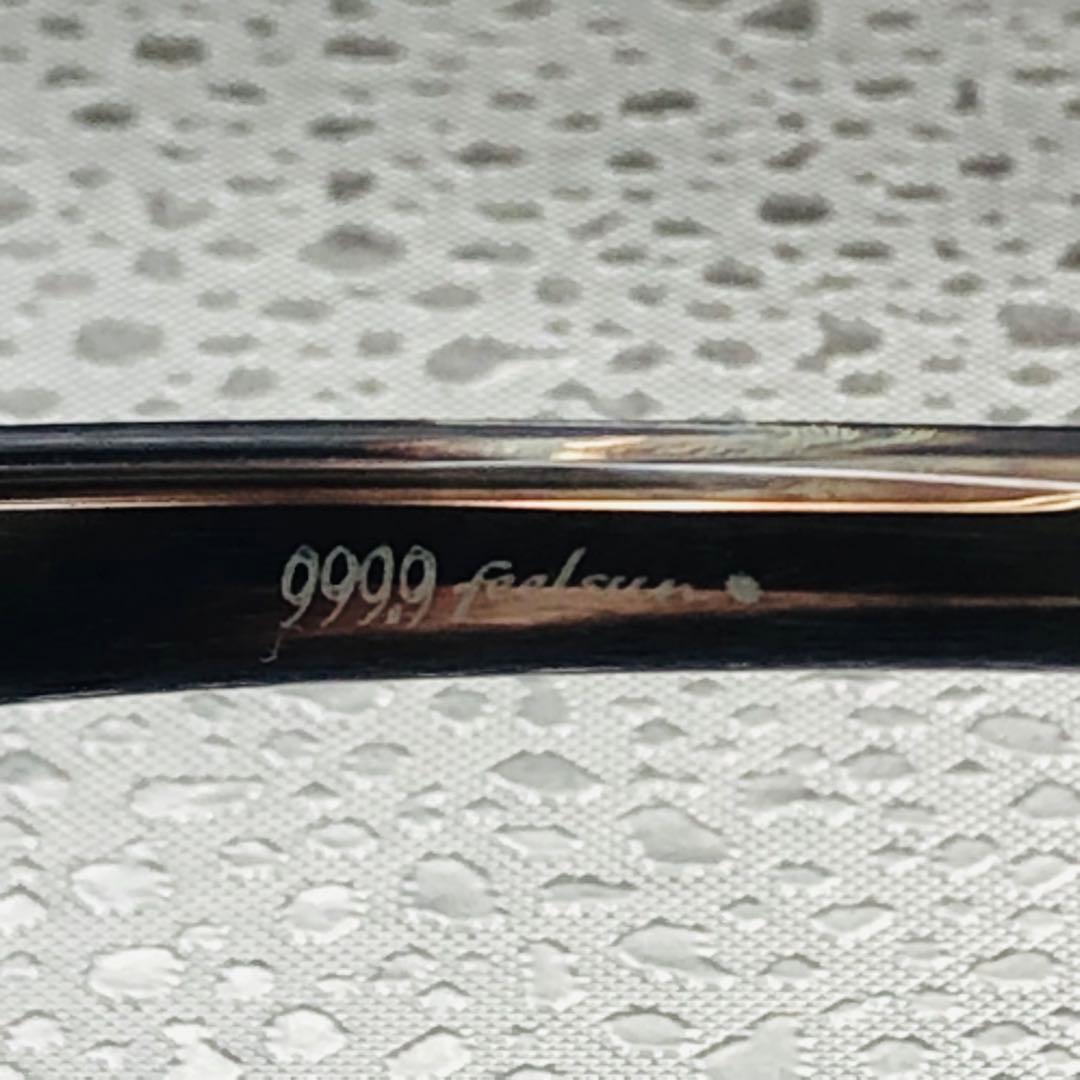 【極美品】999.9 feelsun F-03M サングラス べっ甲 ブラウン