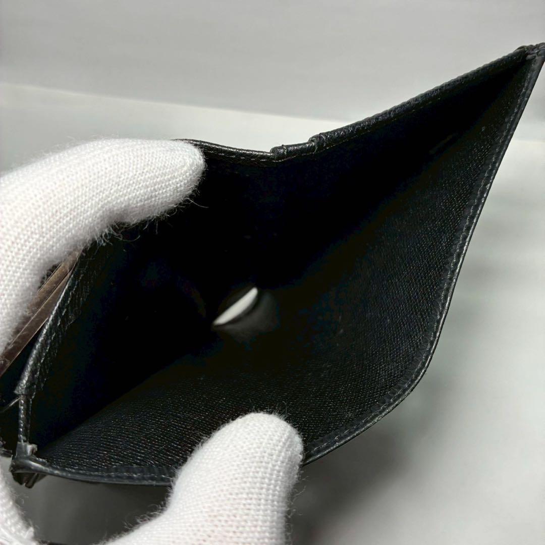 美品✨️ルイヴィトン エピ ヴィエノワ がま口 2つ折り財布 ブラック