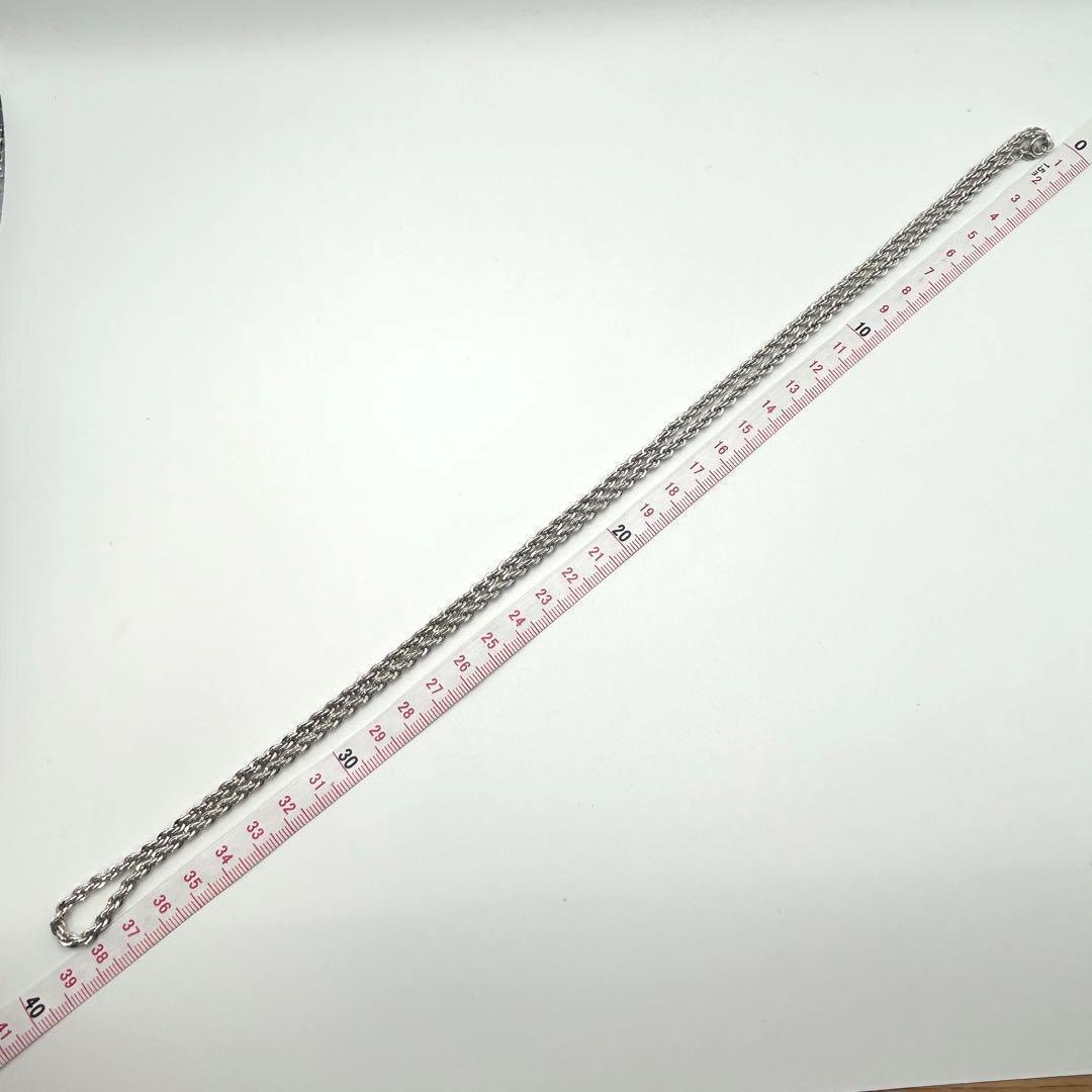 ティファニー　ツイスト　ロープ　ロング　ネックレス　旧ロゴ　シルバー　約77cm