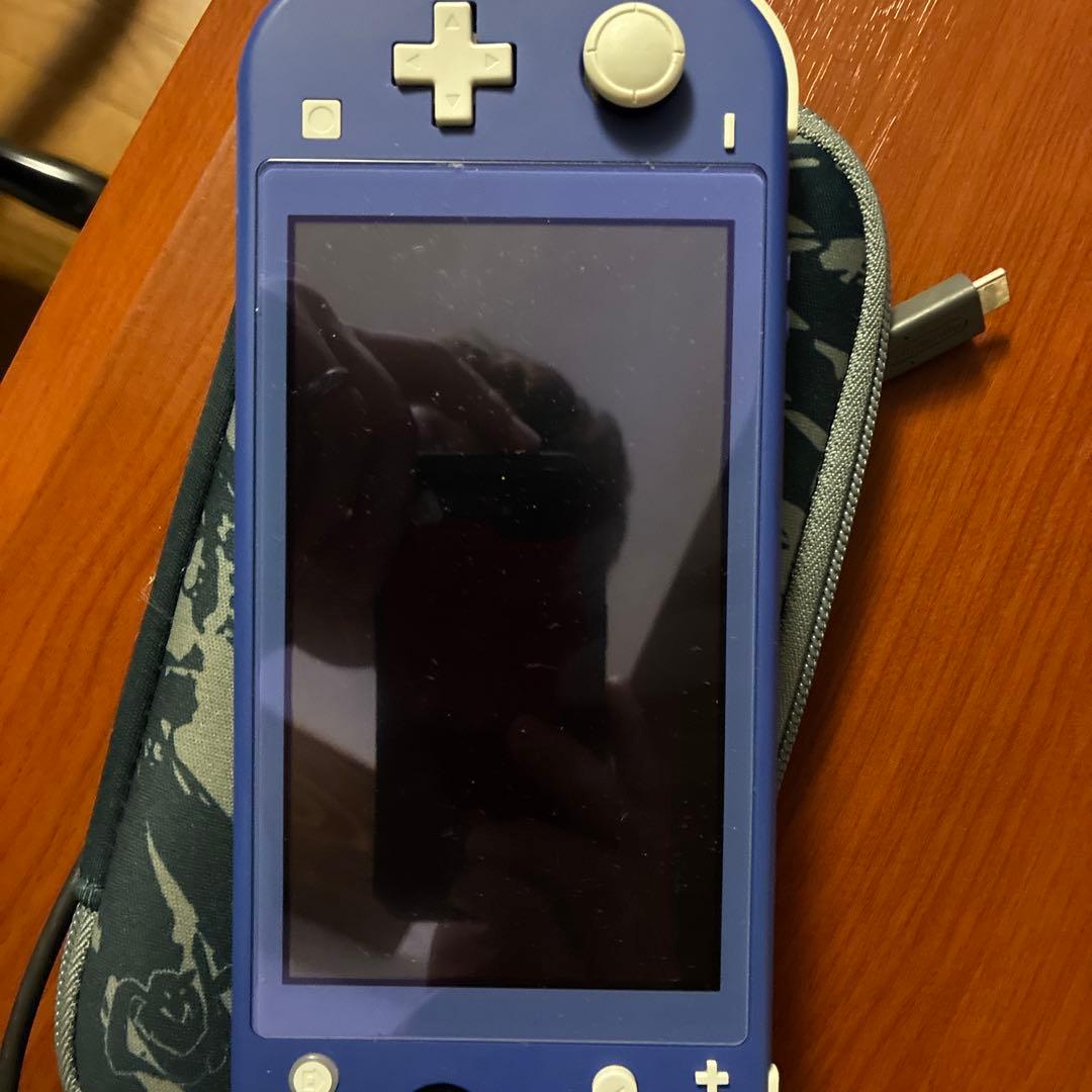 Nintendo Switch Lite 青 本体 充電器 ケース付き