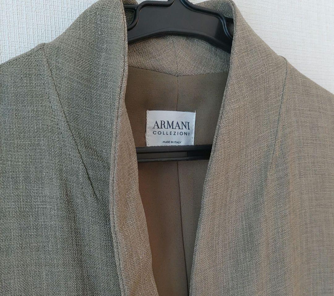 ARMANI COLLEZIONI ノースリーブワンピース オリーブグリーン