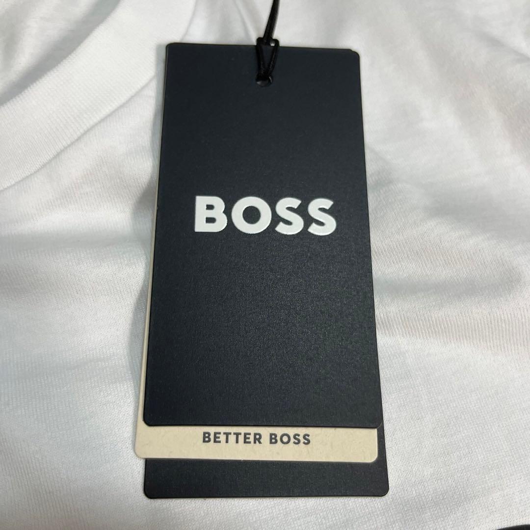【新品】BOSS ロゴ Tシャツ 半袖 白