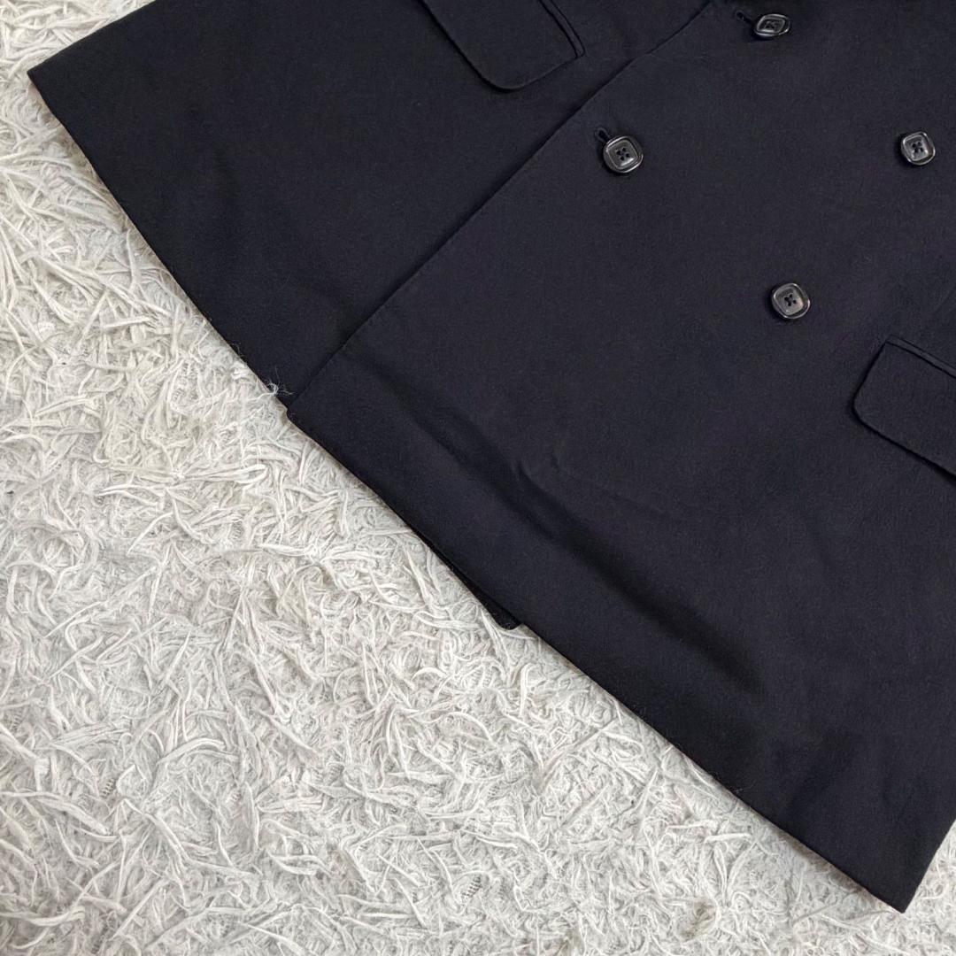 16251✨美品✨ヴァレンティノ 52 カシミヤ100% ダブルジャケット 黒