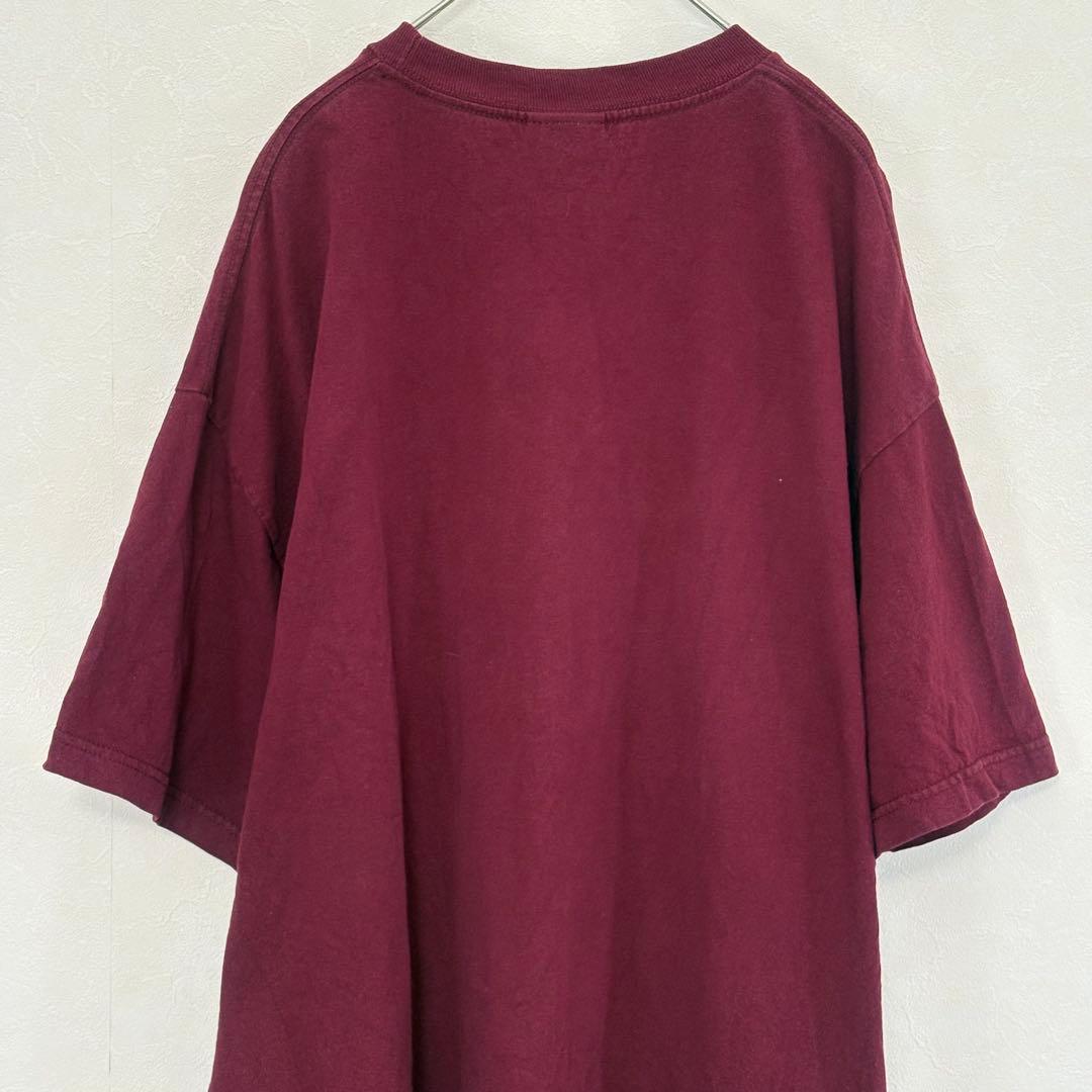 INDEPENDENT Tシャツ【XL】ボルドー メキシコ製 NHS