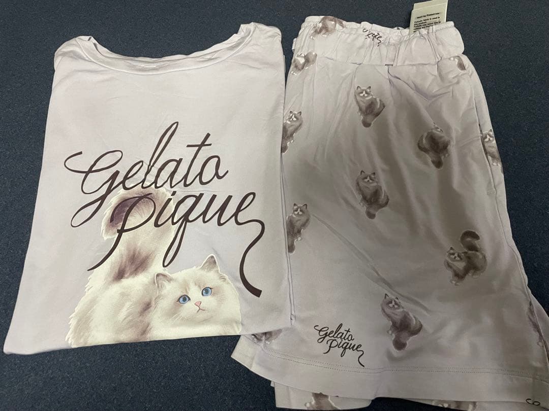 猫プリント ルームウェア