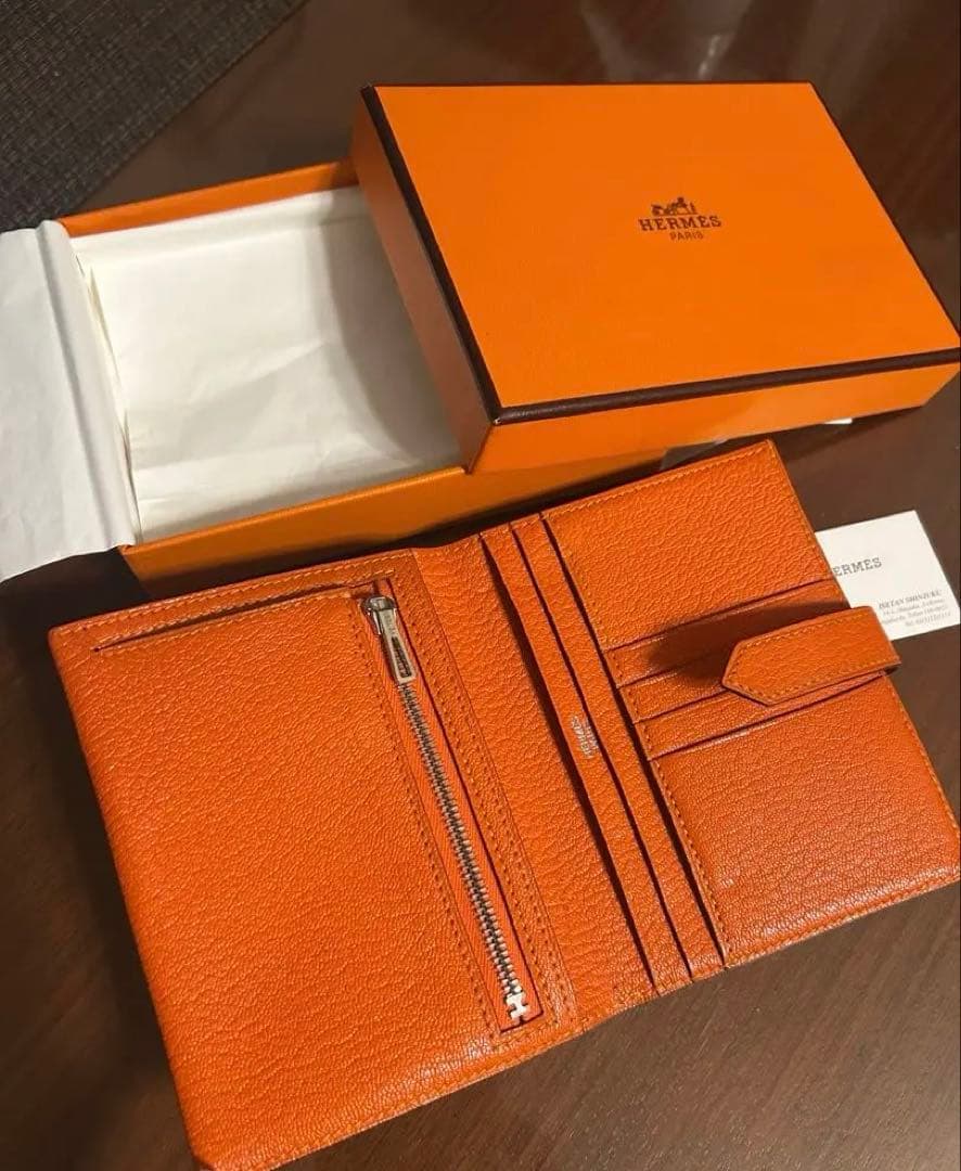 エルメス　ベアン コンパクト　美品　財布　二つ折り　長財布