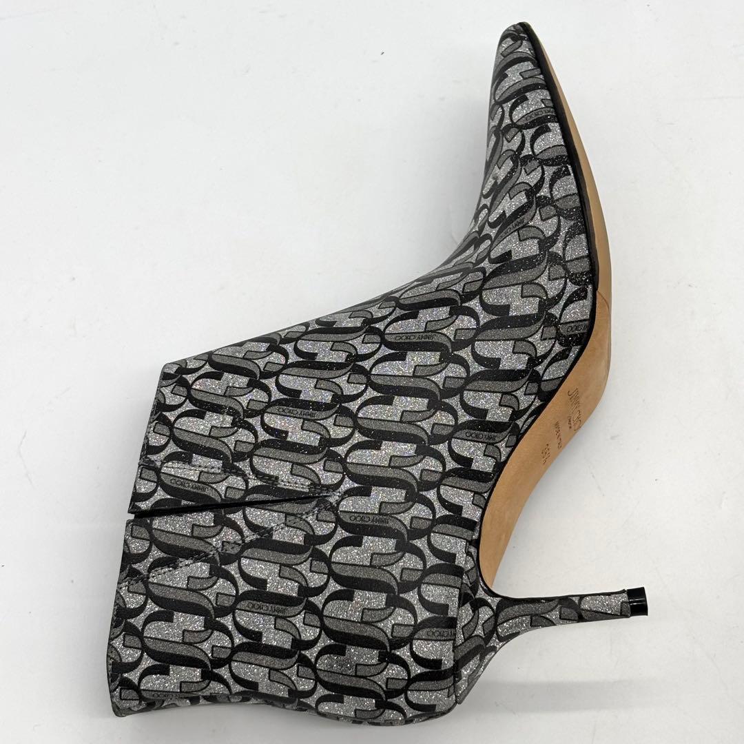 極美品　極希少　JIMMY CHOO JCロゴ モノグラム　ブーティ　ピンヒール