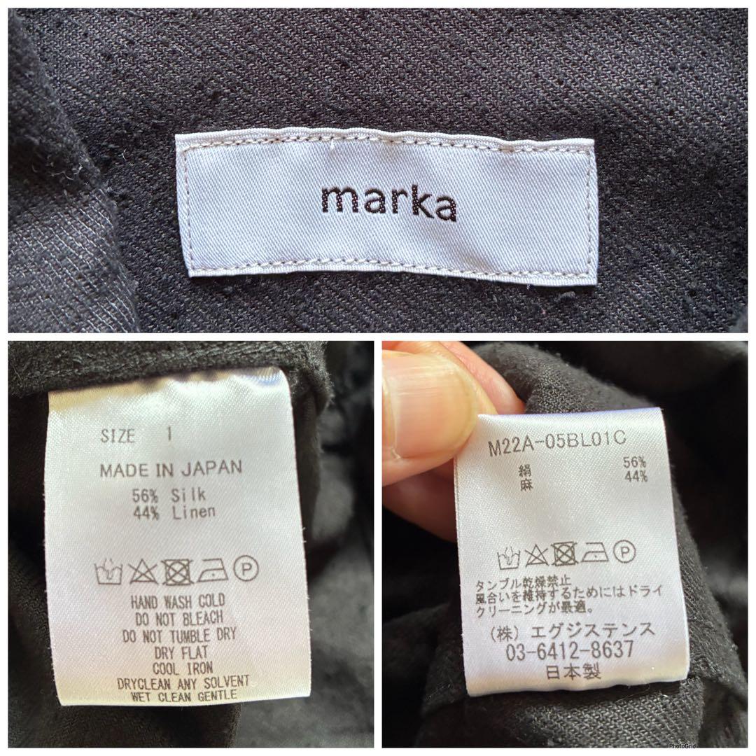 marka マーカ 22ss シルクリネン ジャケット ブルゾン シャツ デニム