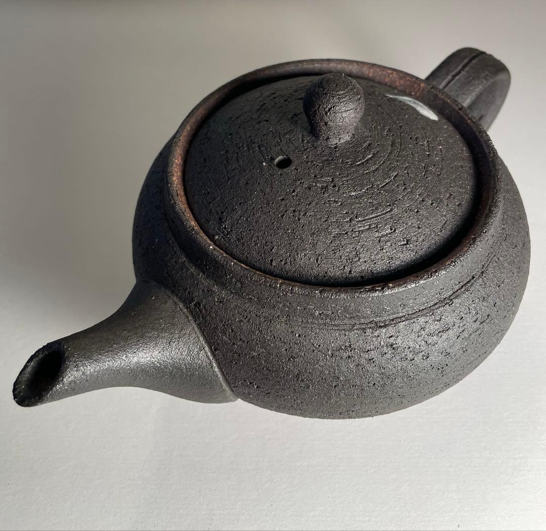 信楽焼粉引きティーポット作家物新品の未使用品560ml