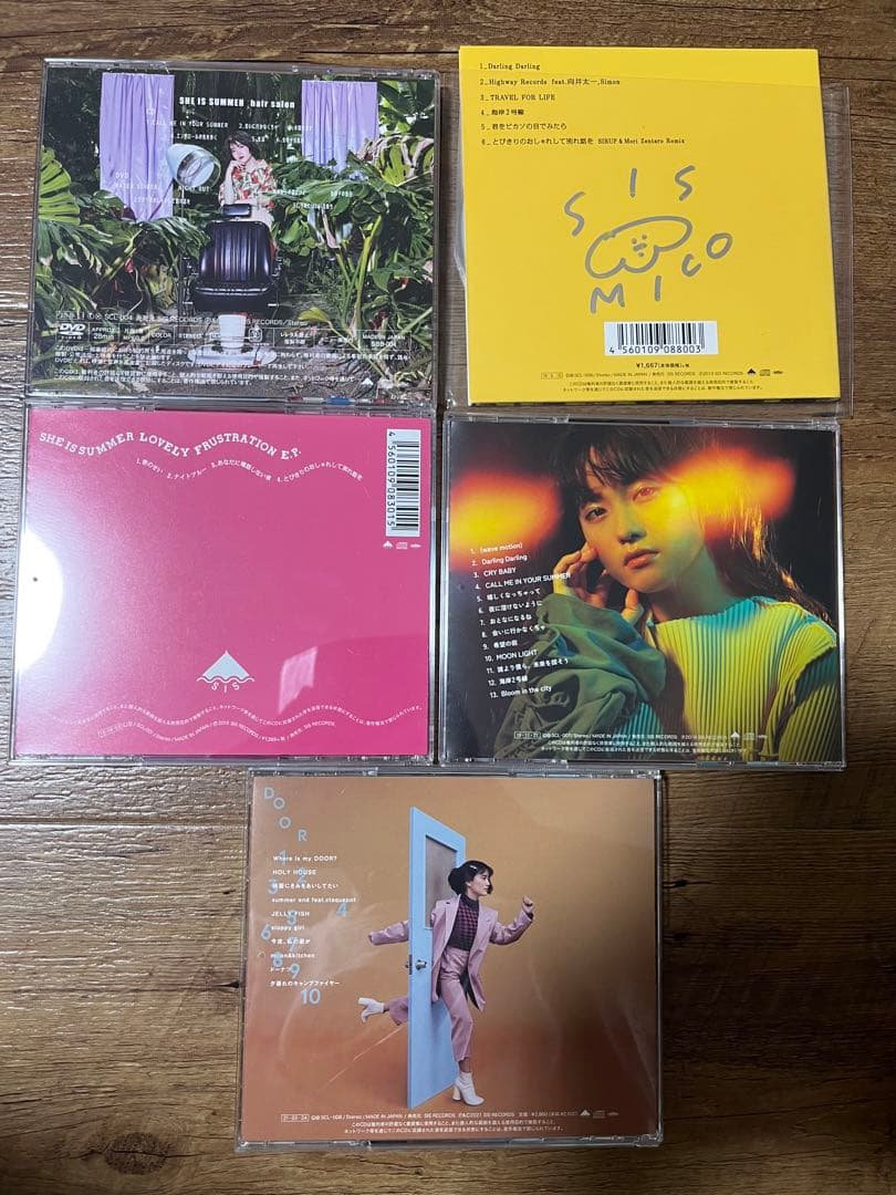 SHE IS SUMMER CD5枚セット（1枚サイン入）ポスター付き