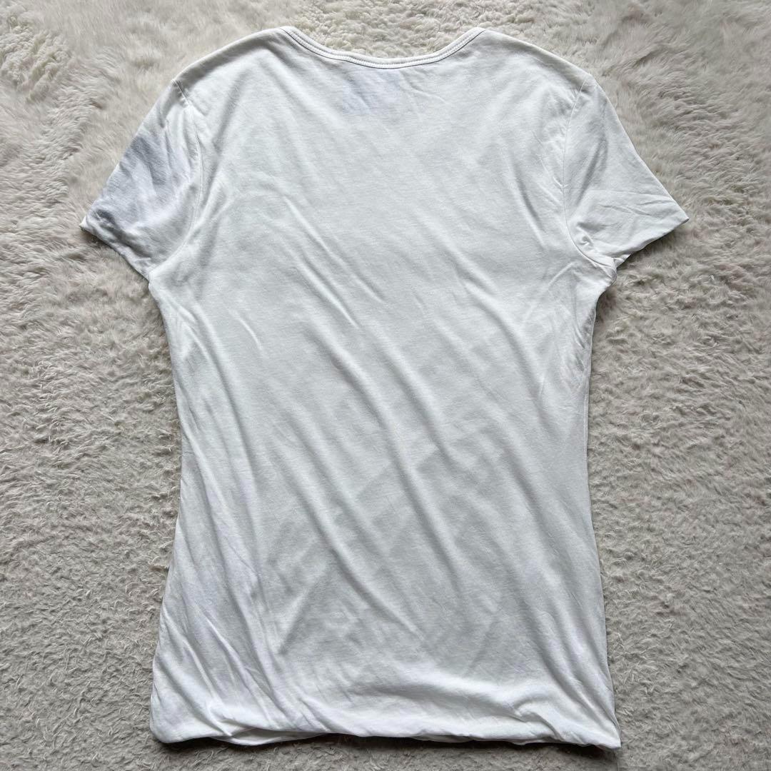 【美品】CHANEL Tシャツ 袖ココマーク シルク混 白 34 スポーツライン