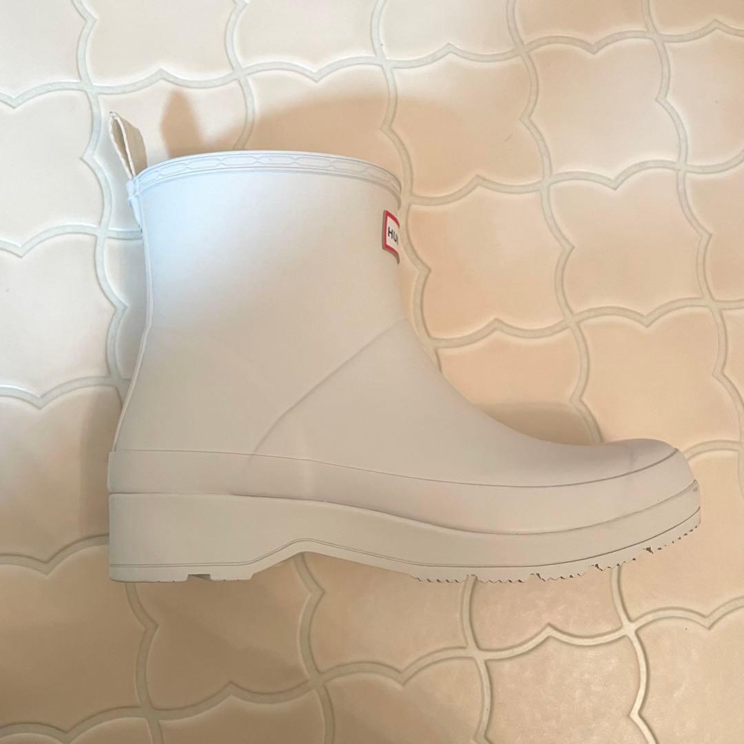 ✨美品✨ハンター HUNTER レインブーツショートドットバックストラップブーツ