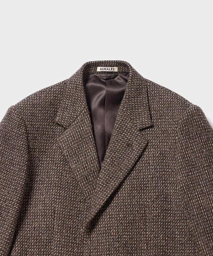 ジャケット・アウター AURALEE ALPACA WOOL SILK TWEED JACKET