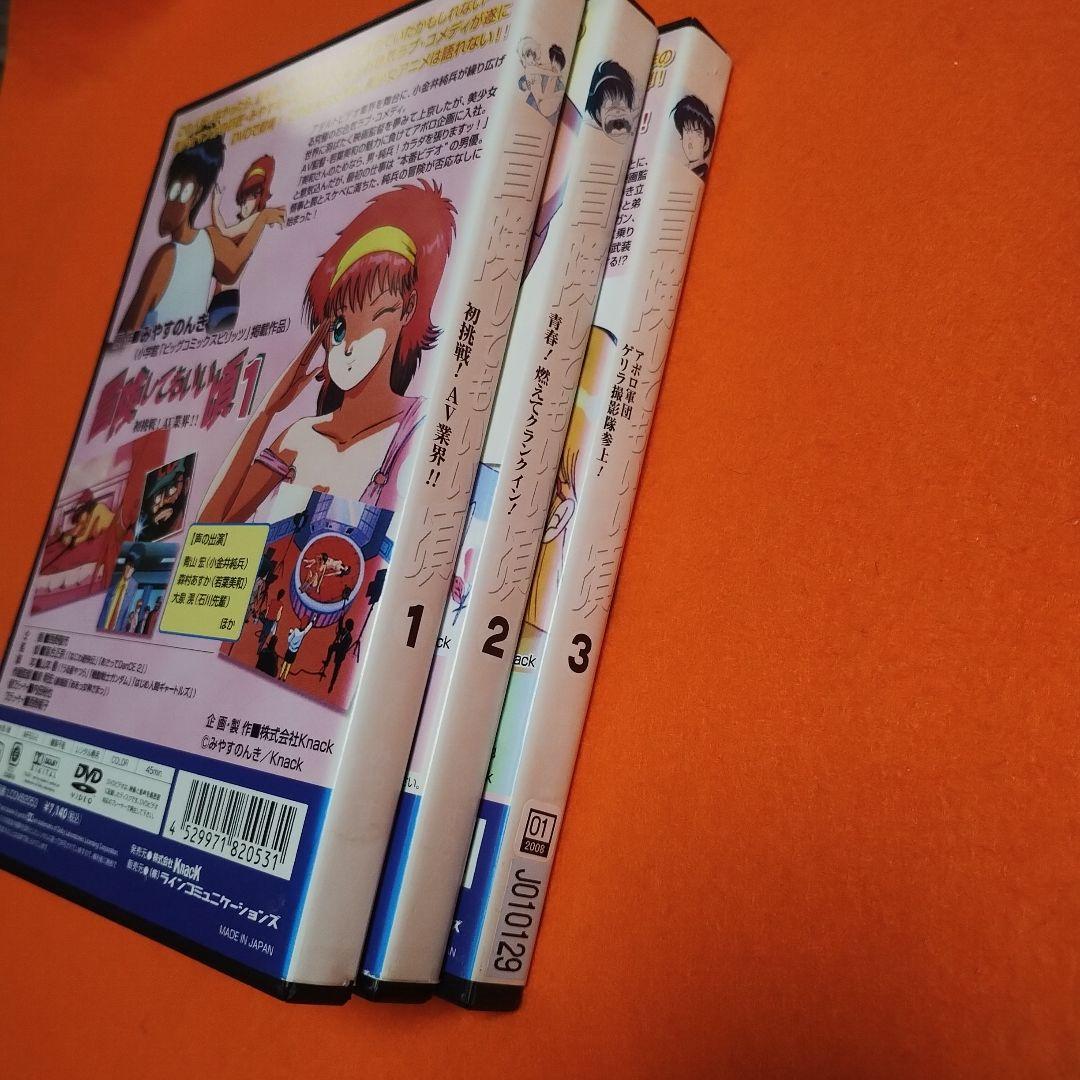 送料無料 冒険してもいい頃 DVD 全3巻セット ケース付き 全巻セット アニメ