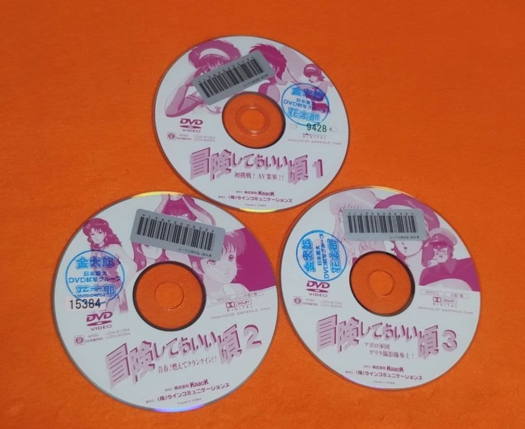 送料無料 冒険してもいい頃 DVD 全3巻セット ケース付き 全巻セット アニメ