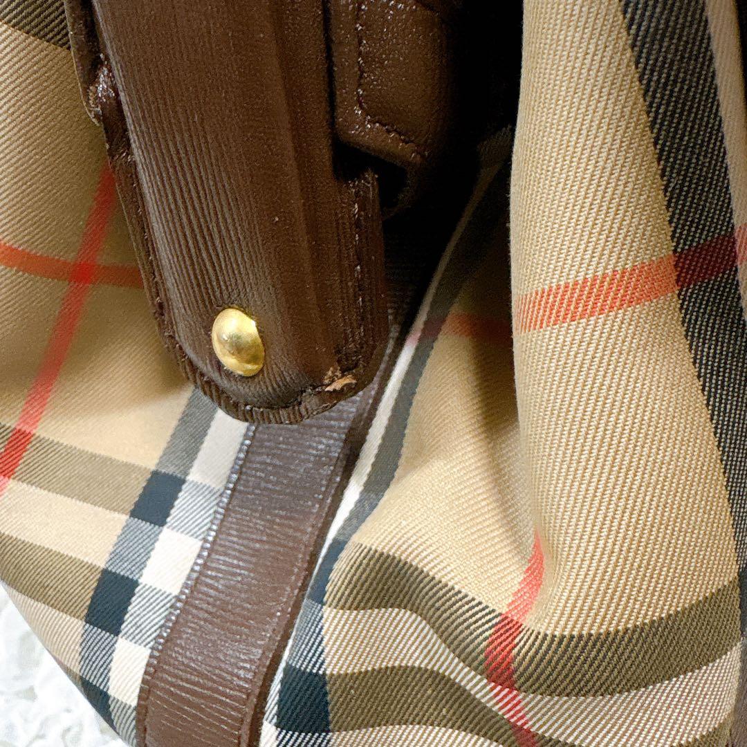 Burberrys ノバチェック ボストンバッグ ノバチェック シャドーホース
