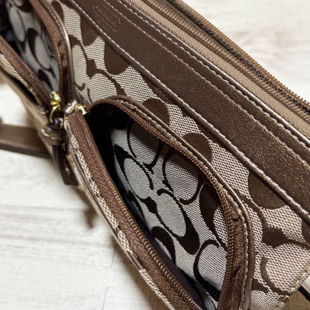 COACH コーチ ブラウン ボディバッグ ショルダーバッグ
