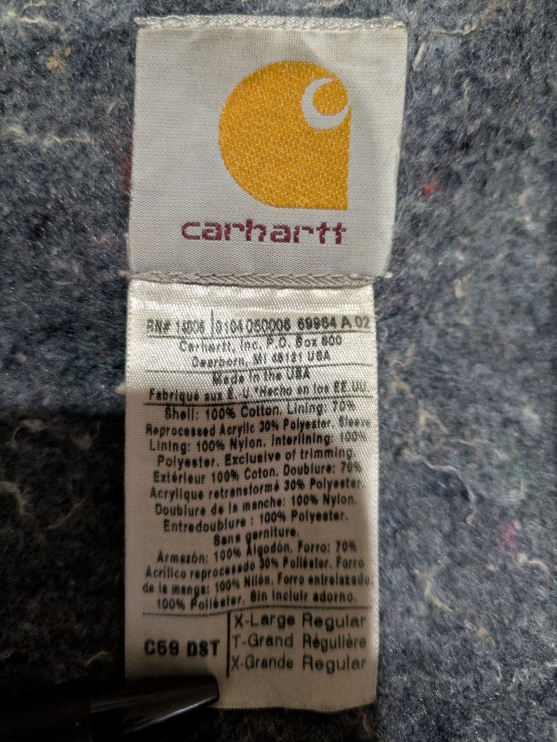 D*G様 Carhartt ミシガンチョアコート
