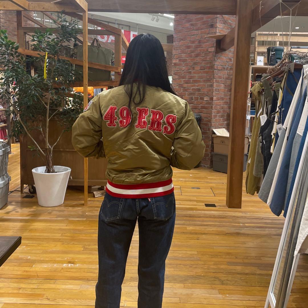 スターター 80'S NFL 49ERS スタジャンゴールド S アメリカ製