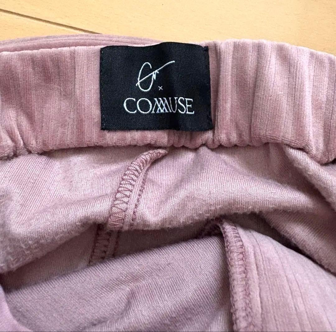 GM×commuse ピンク パジャマパンツ