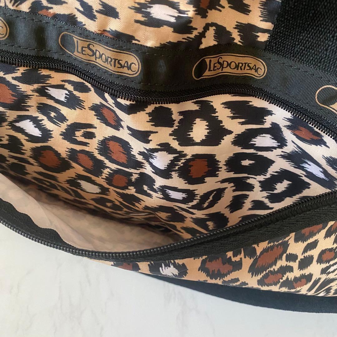 LeSportsac レスポートサック　ボストンバッグ　レオパード　ヒョウ柄　大
