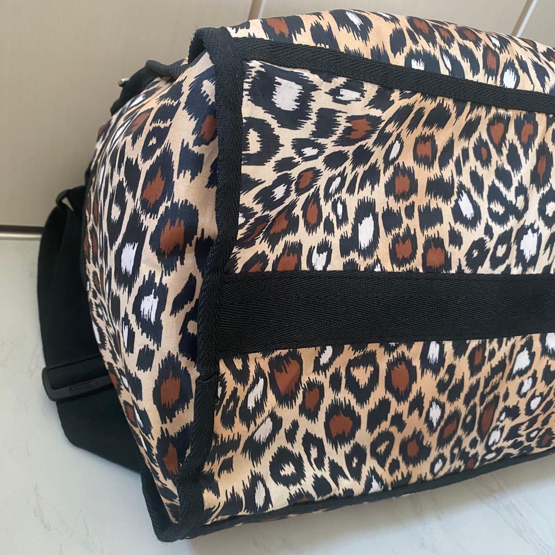LeSportsac レスポートサック　ボストンバッグ　レオパード　ヒョウ柄　大