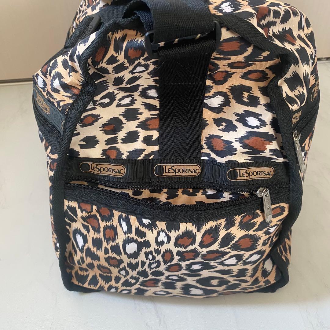LeSportsac レスポートサック　ボストンバッグ　レオパード　ヒョウ柄　大