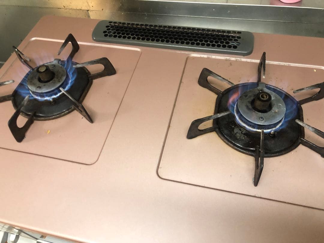 HARMAN W55ZVR ガスコンロ 2バーナー ピンク