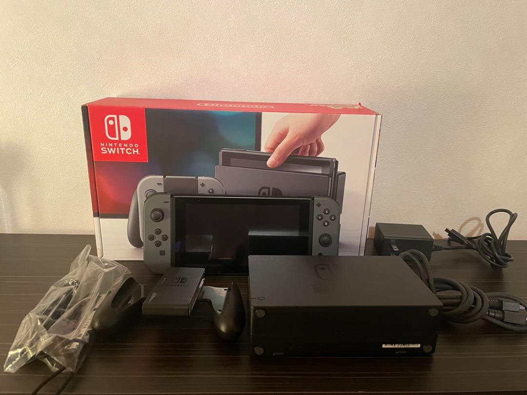 (ジャンク品)Nintendo Switch グレー 本体 付属品完備