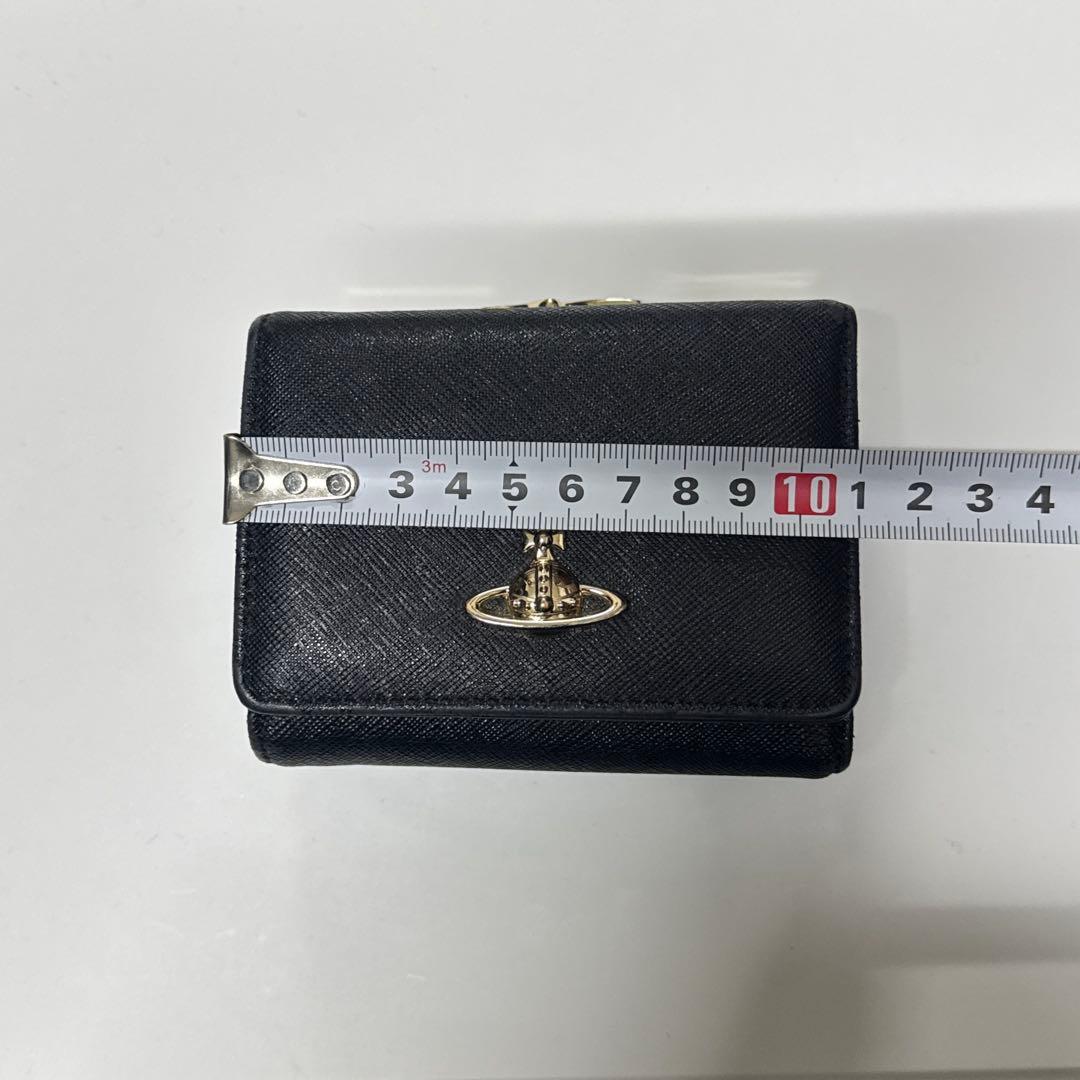 Vivienne Westwood ブラック 三つ折り財布