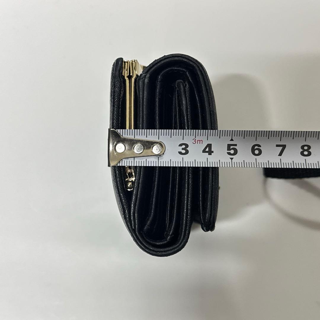 Vivienne Westwood ブラック 三つ折り財布