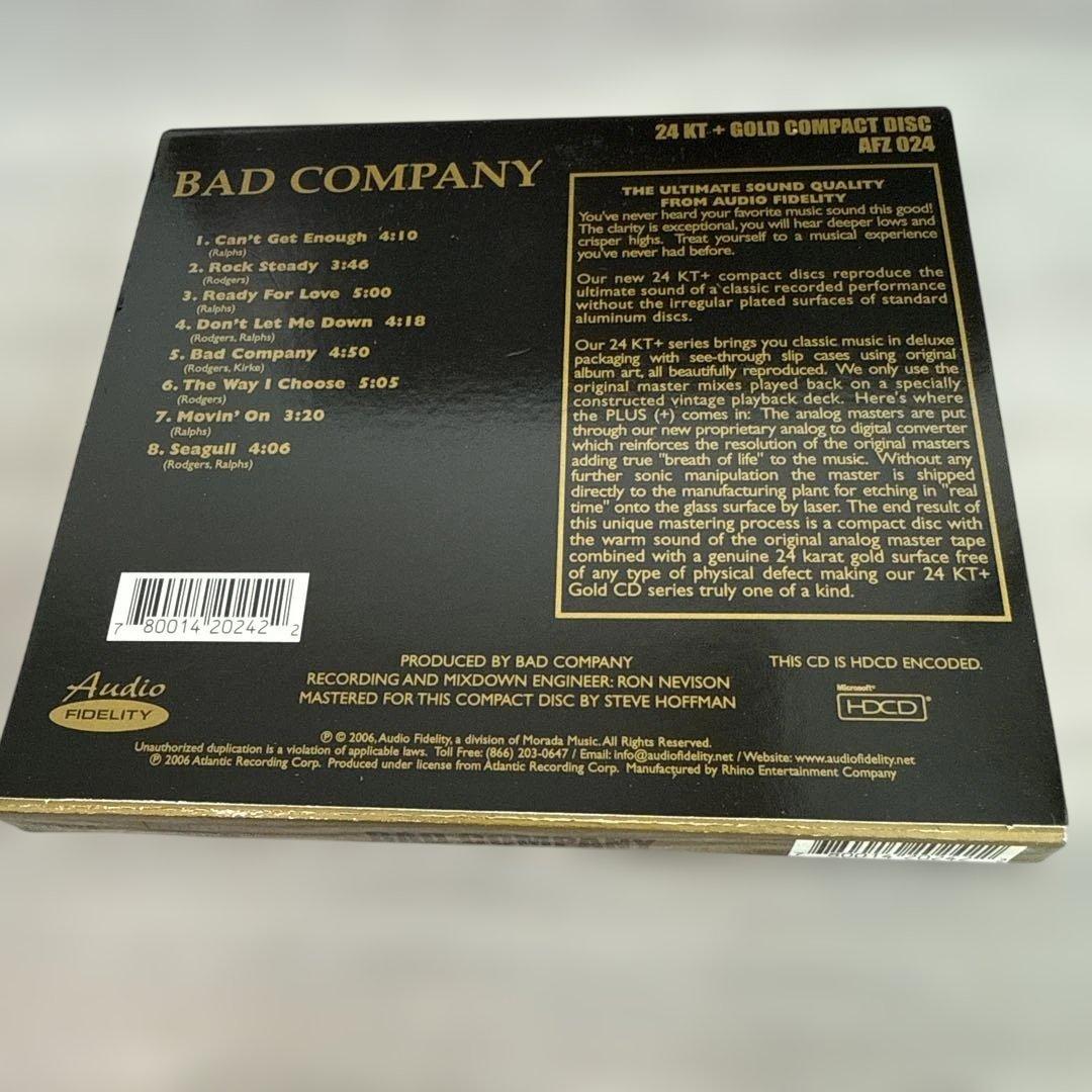 BAD COMPANY 24KゴールドCD バッド・カンパニー GOLD