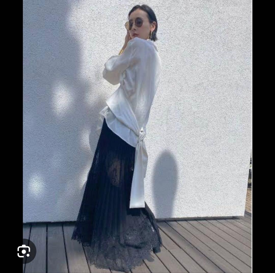 スカート AMERI UNDRESSED LACE SANDWICH SKIRT