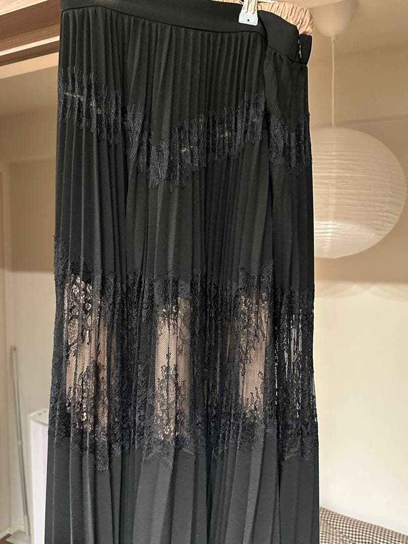 スカート AMERI UNDRESSED LACE SANDWICH SKIRT